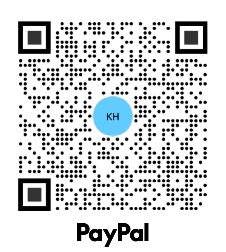 Scan to donate via PayPal