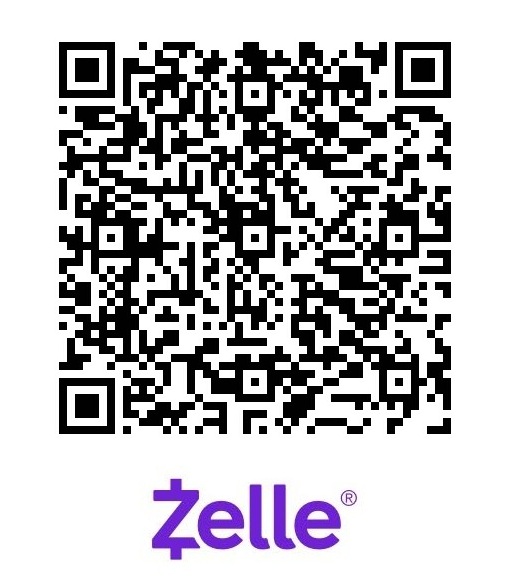 Scan to donate via Zelle